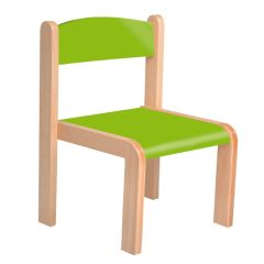   Margó szék rakasolható - 26 cm zöld ülés és háttámla