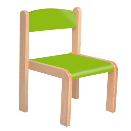 Margó szék rakasolható - 26 cm zöld ülés és háttámla