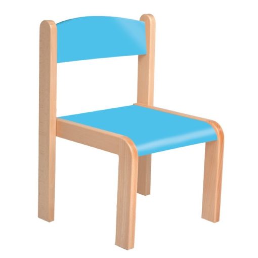 Margó szék rakasolható - 30 cm kék ülés és háttámla