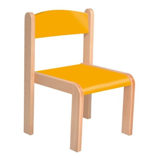 Margó szék rakasolható - 30 cm narancs ülés és háttámla