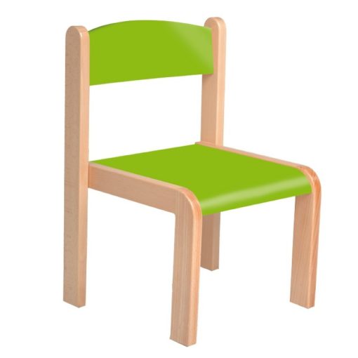 Margó szék rakasolható - 30 cm zöld ülés és háttámla