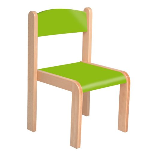 Margó szék rakasolható - 34 cm zöld ülés és háttámla