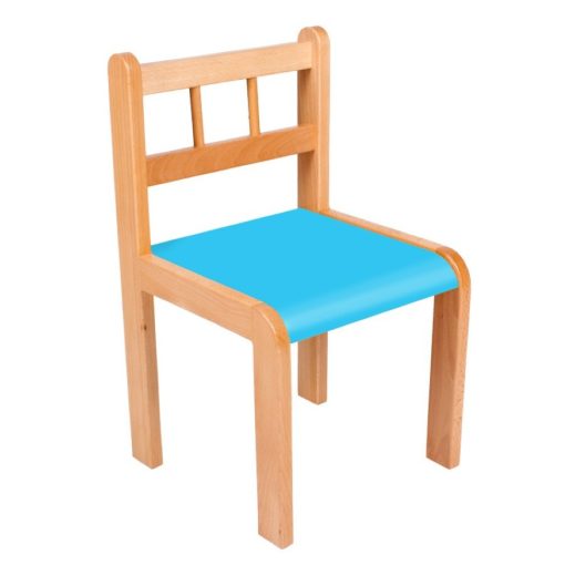 Csabi szék - 30 cm kék ülés