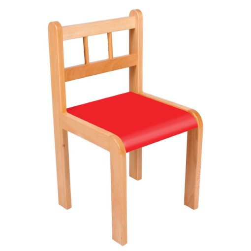 Csabi szék - 34 cm piros ülés