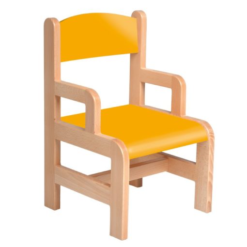 Ferkó Karfás szék - 26 cm narancs ülés és háttámla