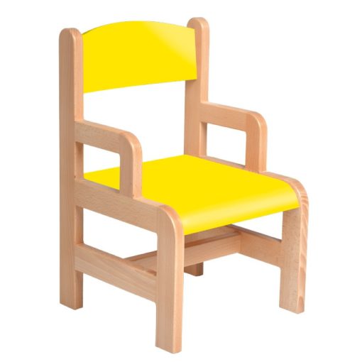 Ferkó Karfás szék - 26 cm sárga ülés és háttámla
