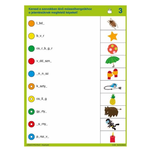 Szórendező - Anyanyelv, új kiadás Logico Piccolo