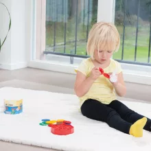 RONDI  - színes korongos 45 mm-es építőjáték, 55 darabos Lena