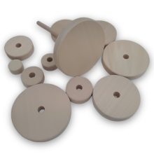 Montessori torony, natur, festhető 11 karikás