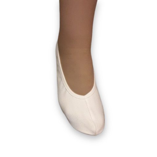 Euritmia cipő,  26 fehér tornapapucs, pánt nélküli, gumírozott talppal
