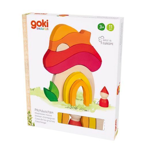 Gombaház színes fajáték (Goki) GK58359 