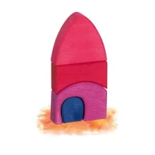 Építőpuzzle: város, színes, 36 darabos (Goki) GK58360 