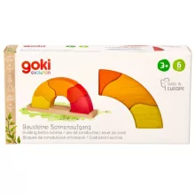 Napfelkelte faépítőjáték: színes (Goki) GK58372 