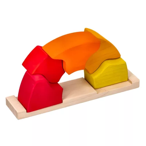Napfelkelte faépítőjáték: színes (Goki) GK58372 