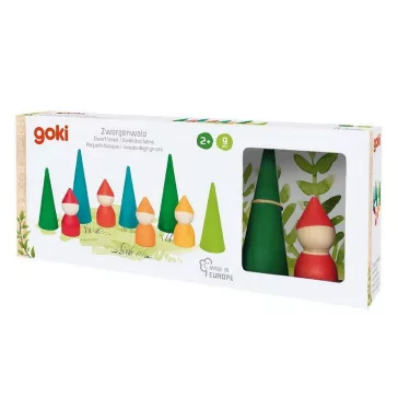 Törpe erdő: színes, 9 darabos fajáték (Goki) GK58468