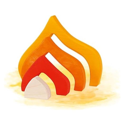 Négy évszak: faépítőjáték, színes, 25 darabos (Goki) GK58471 