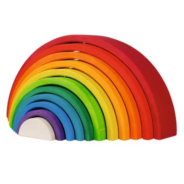 Építőjáték: szivárvány, 11 darabos (Goki) GK58478 