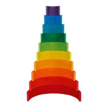 Építőjáték szivárvány, 11 darabos, GK58478 Goki