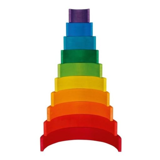 Építőjáték szivárvány, 11 darabos, GK58478 Goki