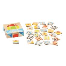 Kockakirakó: feladatkártyákkal, 9 + 25 darabos (Goki) GK58387 