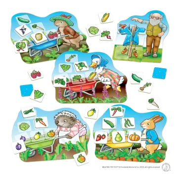   Nyúl Péter: Gyümölcs-zöldség lottó (Veg Patch Lotto) WPR005 Orchard / Peter Rabbit™