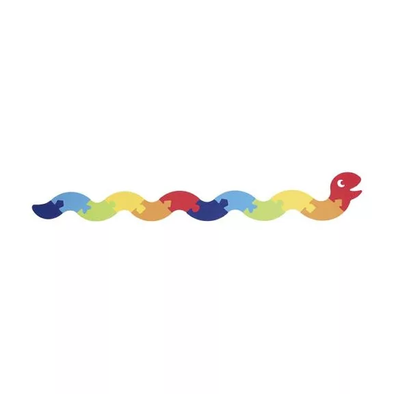 Színes kígyó puzzle: filcből, 12 db-os (GOKI) GK57426