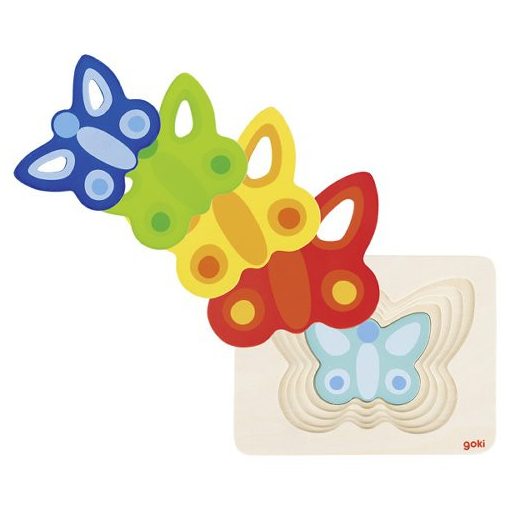 Pillangó puzzle, 5 rétegű - GOKI  GK57486