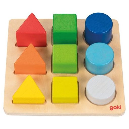 Formák és színek, 9 db-os - GOKI  GK58753