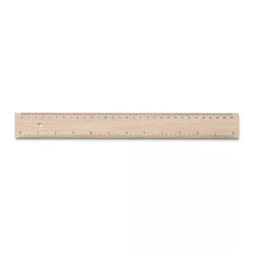 Merc. Fa vonalzó 30 cm es miliméteres osztással  wawa