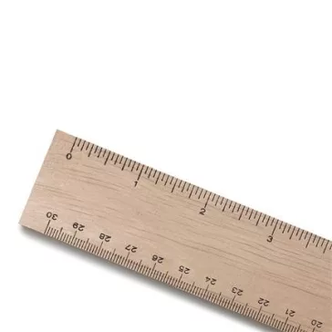 Merc. Fa vonalzó 30 cm es miliméteres osztással  wawa