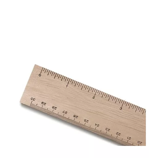 Merc. Fa vonalzó 30 cm es miliméteres osztással  wawa