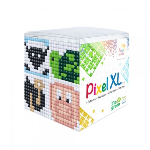 Pixel XL szett - Állatok-2. (4db 6x6cm alaplap, 12 szín)