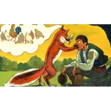 Diafilm Róka, medve és szegényember