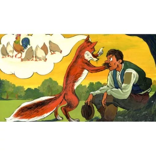 Diafilm Róka, medve és szegényember