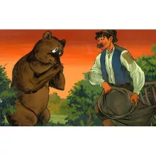 Diafilm Róka, medve és szegényember