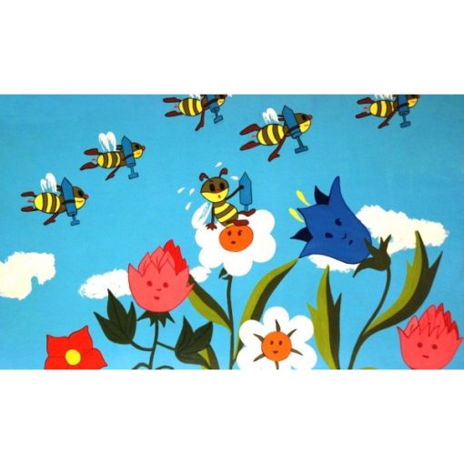 Diafilm The Greedy Little Bee (A telhetetlen méhecske angolul)