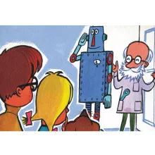 Diafilm Slide Sammy and the Robot (Dia Dani és a gépember )