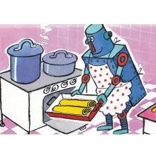 Diafilm Slide Sammy and the Robot (Dia Dani és a gépember )