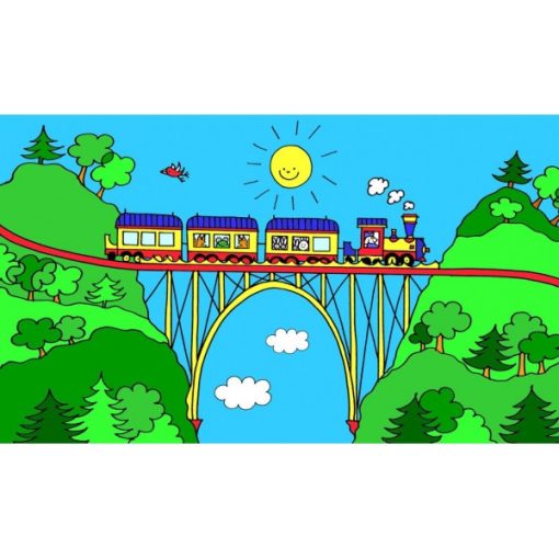 Diafilm Little Train in the Moss Valley (Kisvonat a Mohavölgyben angolul)