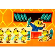 Diafilm Das unersättliche Bienchen (A telhetetlen méhecske németül)