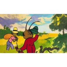 Diafilm Die Grille und die Ameise (A tücsök és a hangya németül)