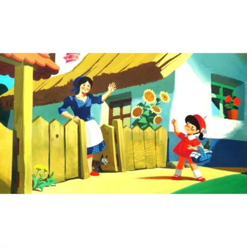 Diafilm Rottkäppchen und der Wolf (Piroska és a farkas németül)