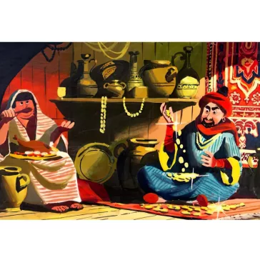   Diafilm: Ali Baba und die 40 Räuber (Ali baba és a 40 rabló németül)