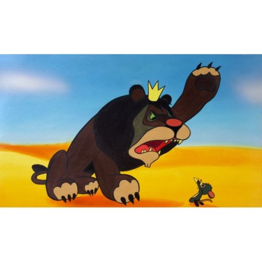 Diafilm Die Maus und der Löwe (Az egér és az oroszlán németül)