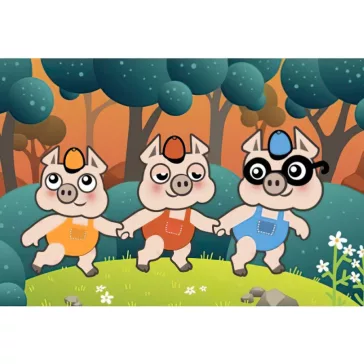Diafilm: The Three Little Pigs (A három kismalac angolul)