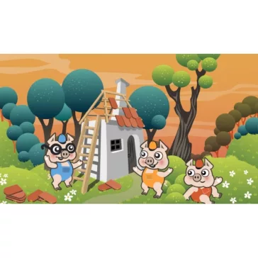Diafilm: The Three Little Pigs (A három kismalac angolul)
