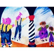 Diafilm Víziló a Vidámparkban