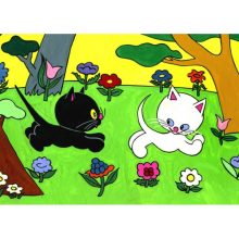 Diafilm Cikicakk, a fekete cica