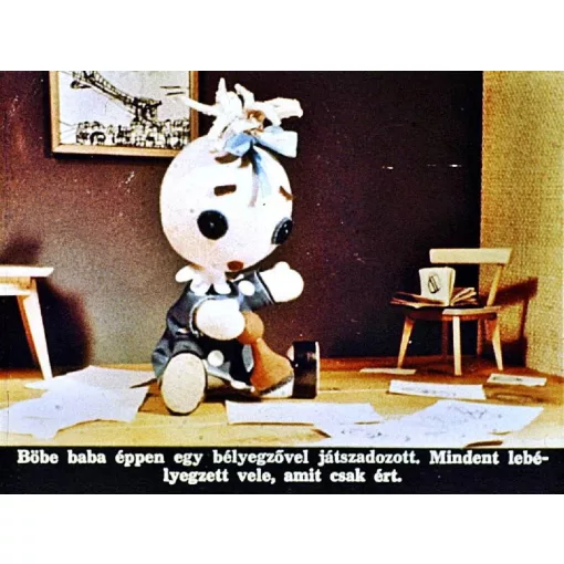 Diafilm Böbe baba a papírkosárban