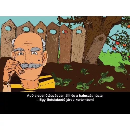 Diafilm Bengáli tigris a hátsó kertben